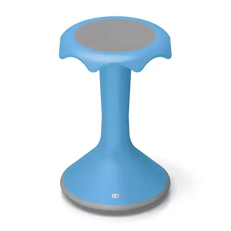 20 Inch Light Blue Ergonomic Flexible Seating Stool