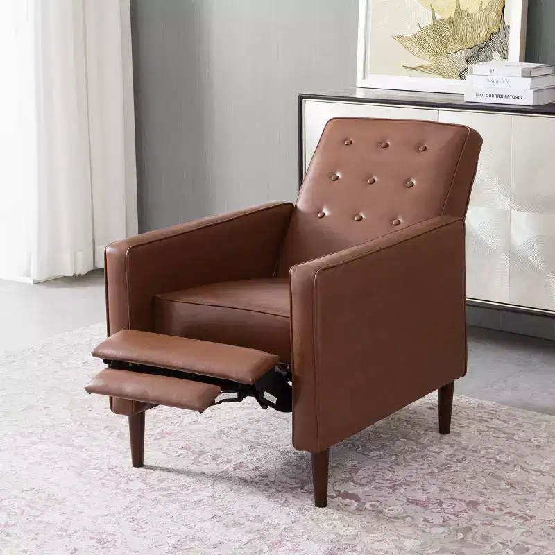 GDFStudio Mason Mid-Century Modern Tufted Pushback Recliners