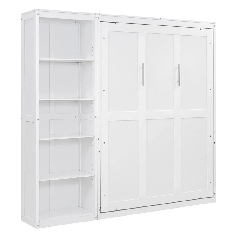 Merax Murphy Bed Wall Bed with Shelves