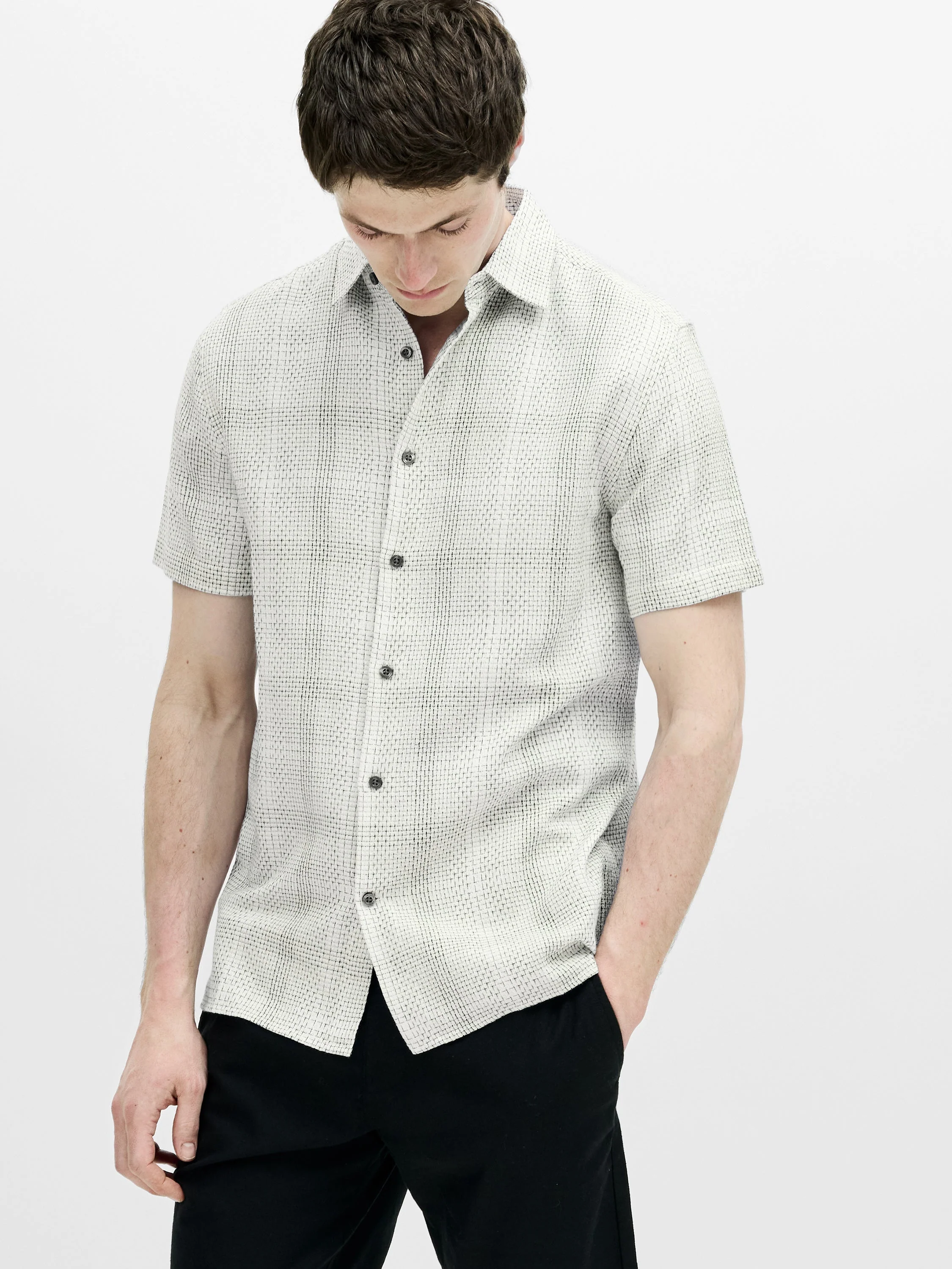 Barrow Dobby Short Sleeve Shirt