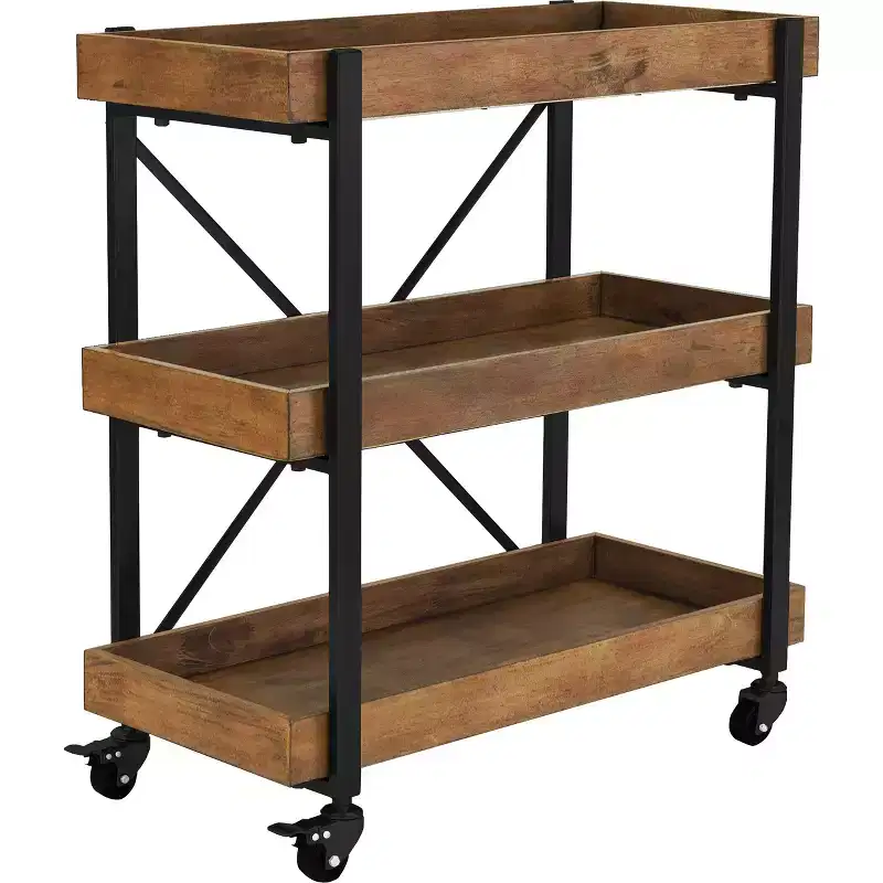 Riley 3-Tier Bar Cart - Adore Dcor