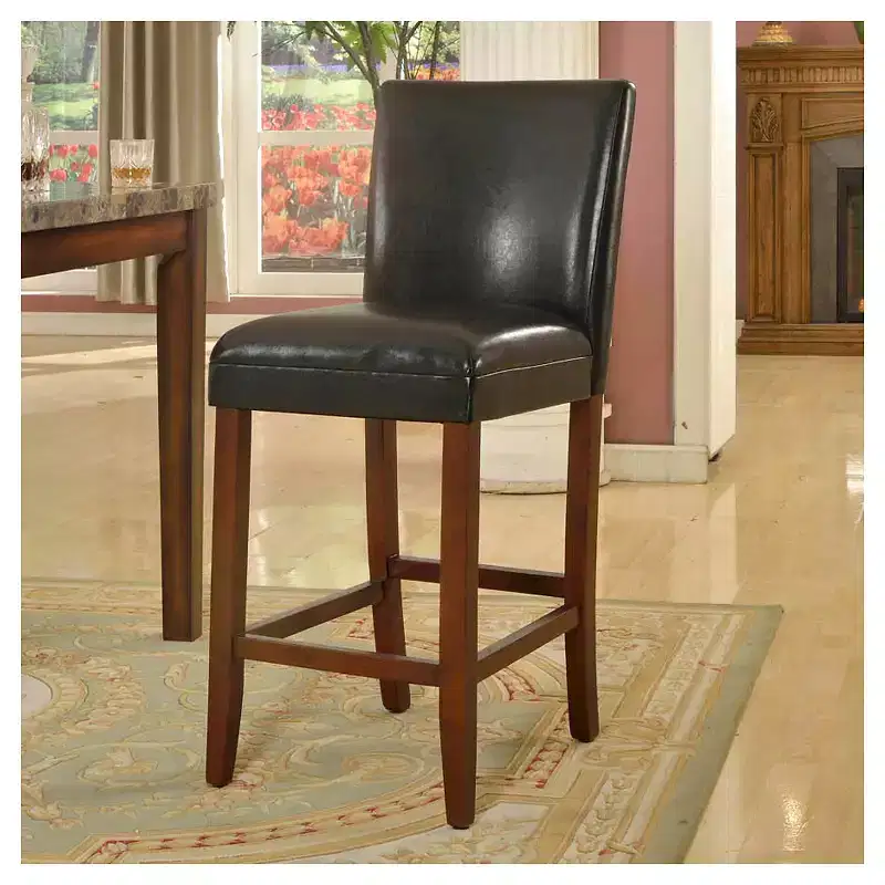 29 Faux Leather Barstool - HomePop