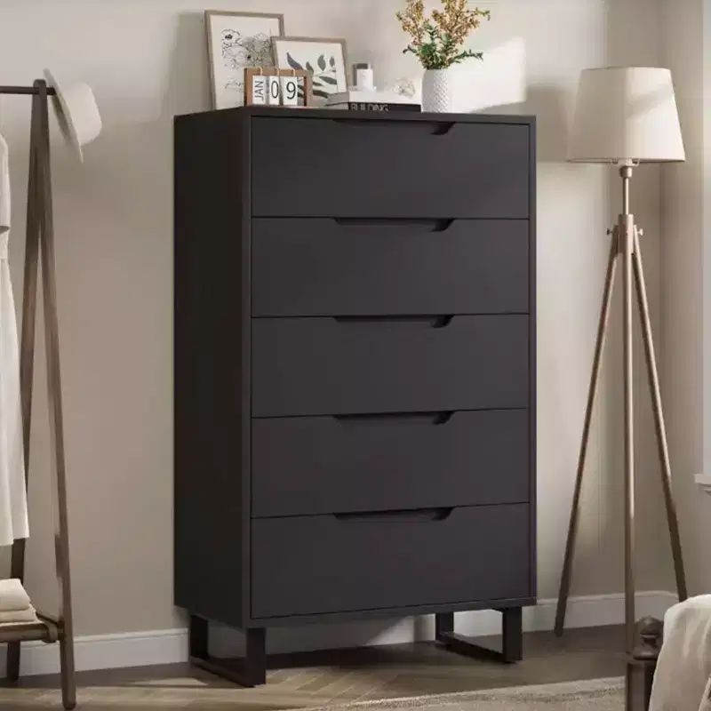 5 Dresser for Bedroom, 51 Tall Dresser, Freestanding Vertical Drawer Cabinet with Storage, Wooden Closet Storage Chest for Living Room, Hallway