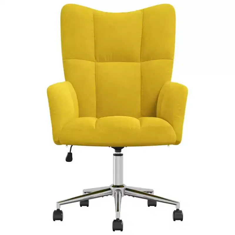 Relaxing Chair Light Gray Velvet