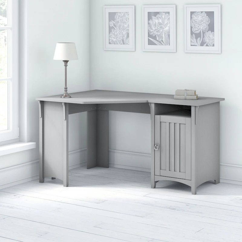 Bush Furniture Salinas 55W Corner Office Desk with Storage