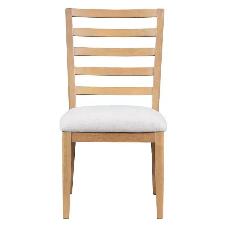 Whisen 5-Piece Retro Rustic Functional Dining Set with 1 Extendable Table and 4 Upholstered Chairs