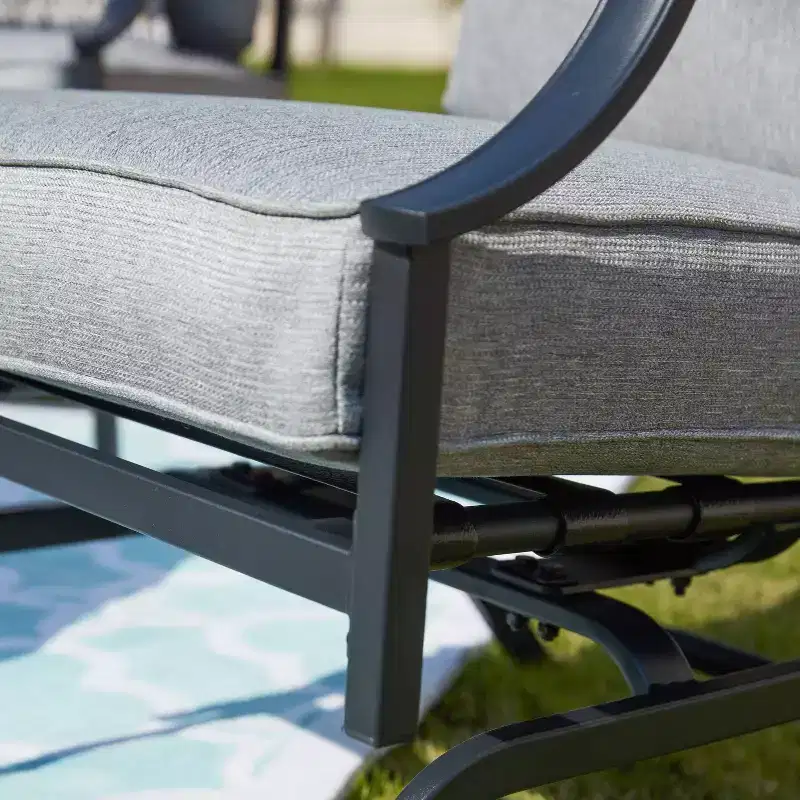 2pk Steel Patio Accent Chairs - Lokatse