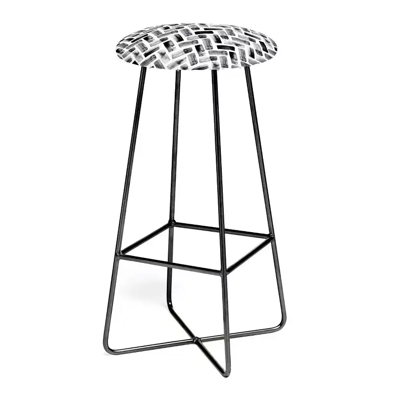 Herringbone Barstool, Black, 30