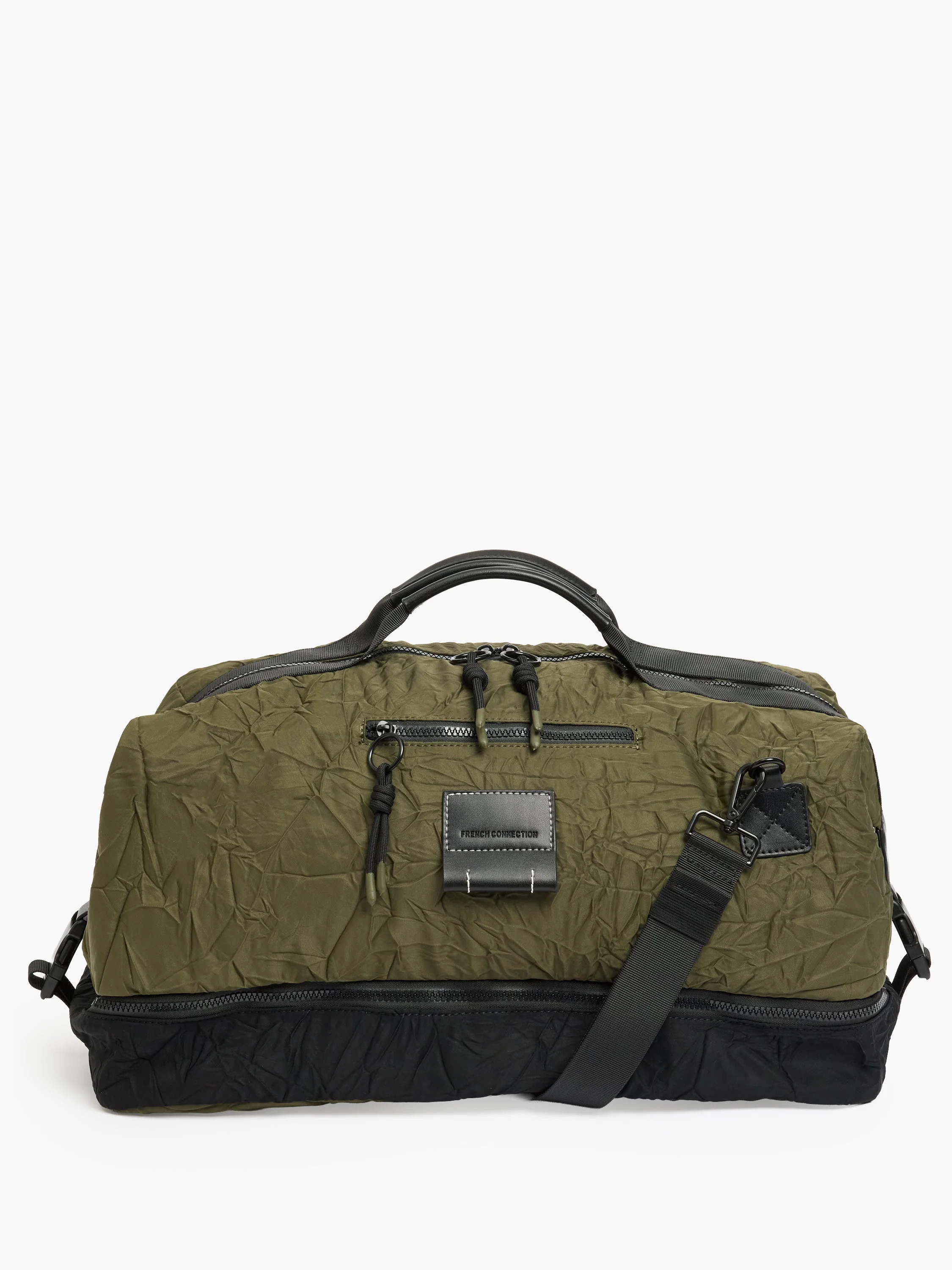 Khaki Crinkle Holdall Gym Bag