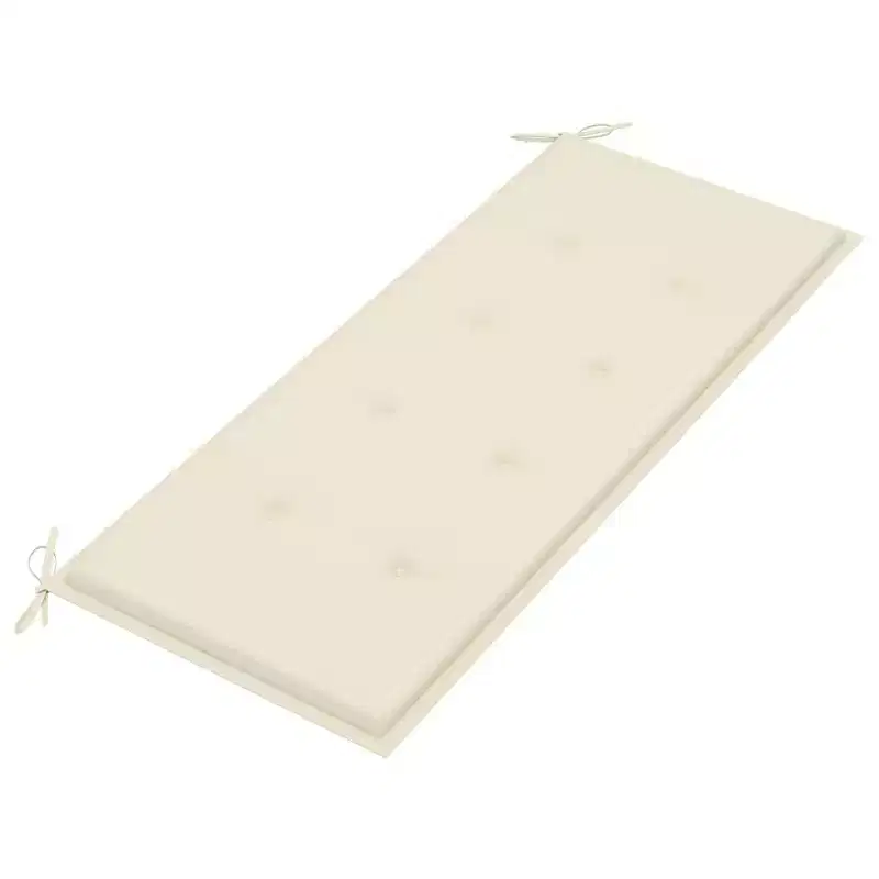 vidaXL Garden Bench Natural Bamboo Bamboo and Polyester Medium Foldable