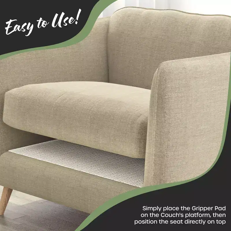 Nevlers Non Slip Grip Pads for Couch Cushion