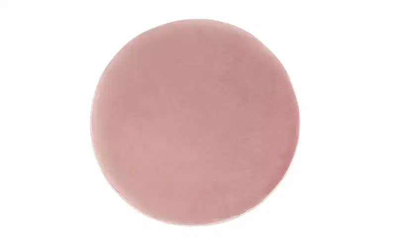 BirdRock Home Round Velvet Ottoman Foot Stool - Dusty Rose