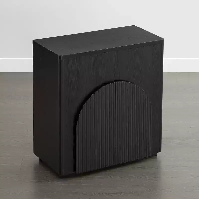 Modern Sideboard Buffet Cabinet with Wave Design