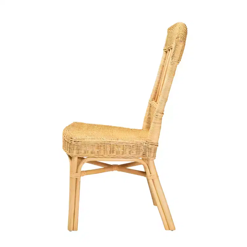 GDFStudio Tuttle Modern Bohemian Rattan Dining Chair