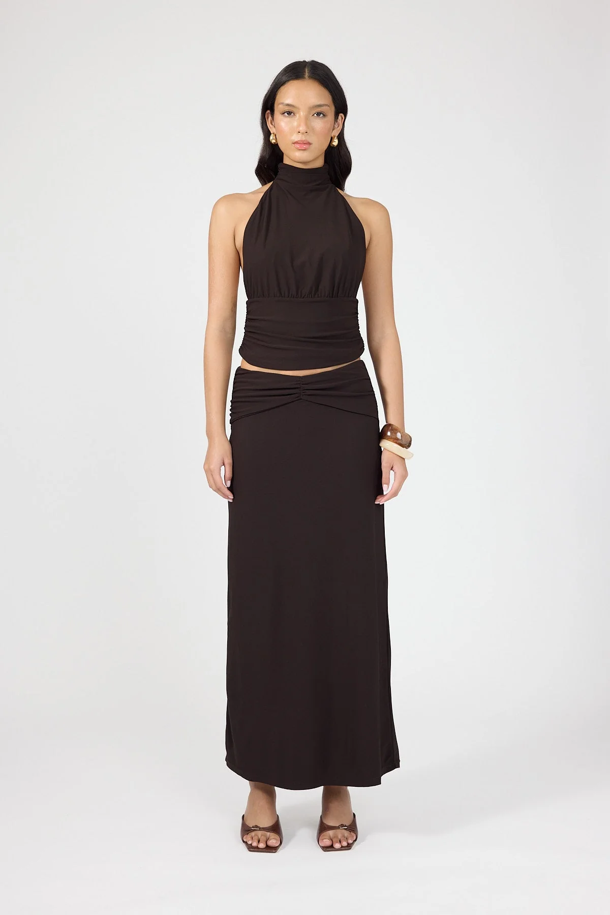 Maxi Skirt Brown
