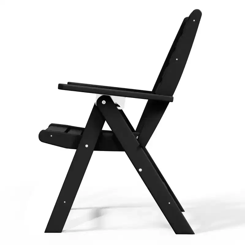 WestinTrends Malibu HDPE Adjustable Highback Folding Patio Dining Chair