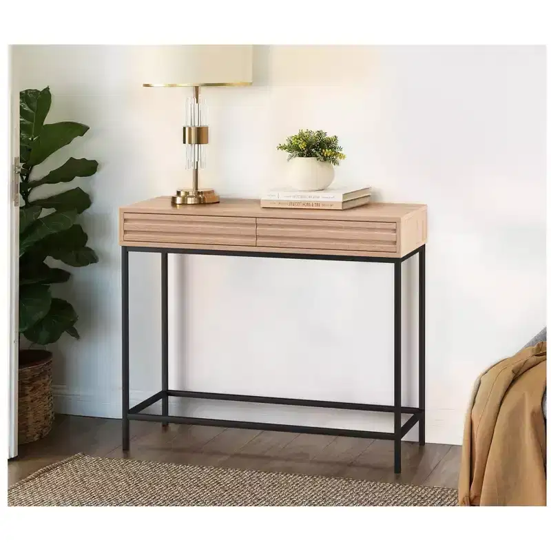 Ren Home Jarrel 2 Drawer Console Table