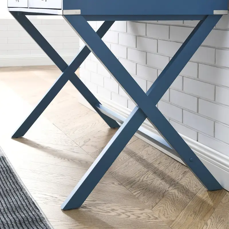 Solid Wood Computer Desk with Drawers