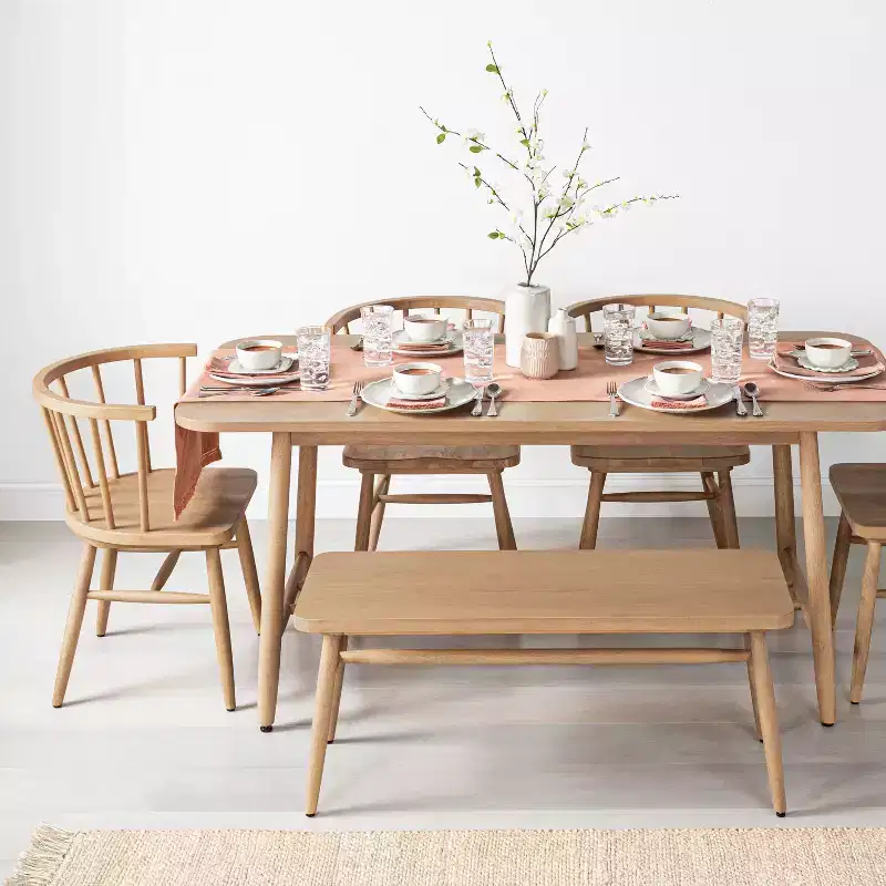 Shaker Wooden Dining Bench - Hearth & Hand with Magnolia