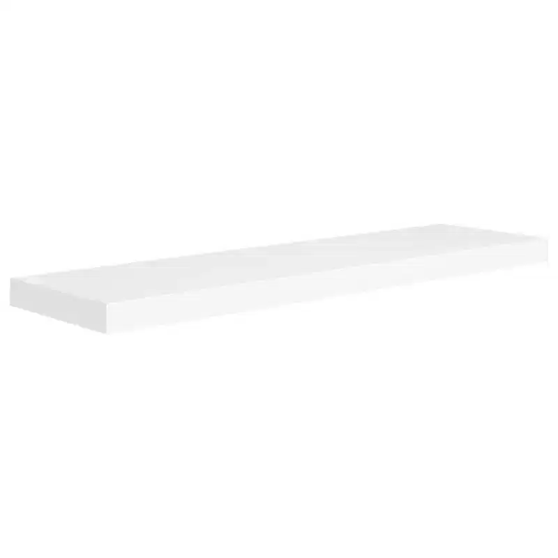 Wall Shelf White Honeycomb MDF 35.4 x 9.3 x 1.5 in Wall mounting