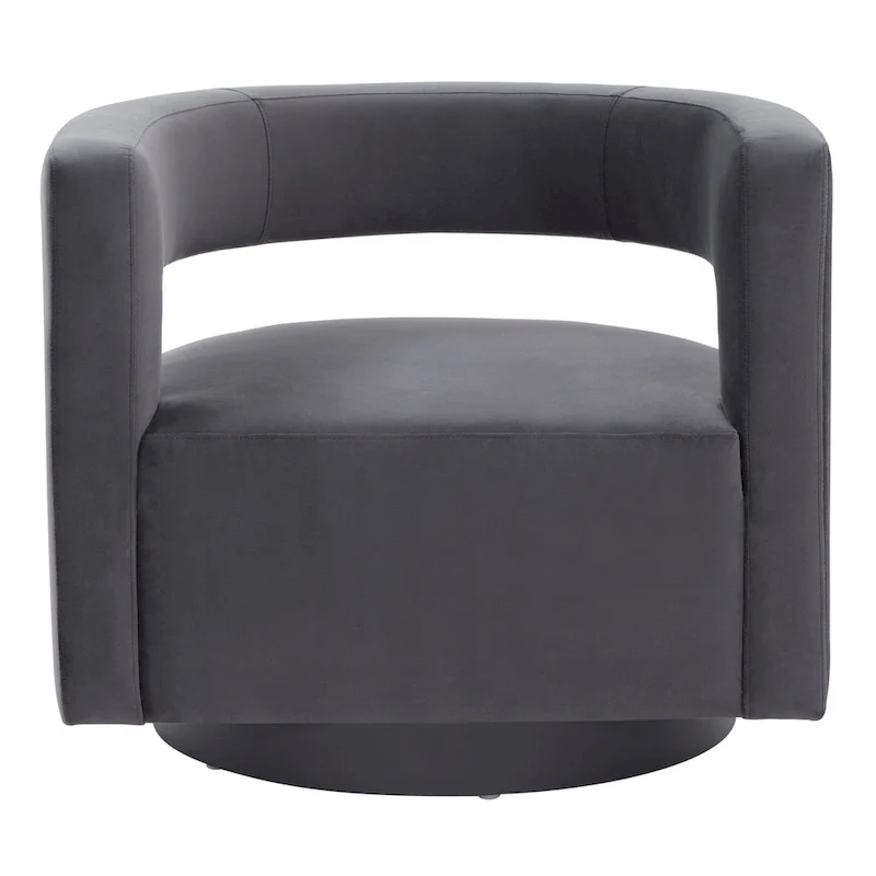SAFAVIEH Couture Cela Swivel Chair (Fully Assembled) - 31.1 W x 28.4 L x 26.8 H - 31Wx28Dx27H