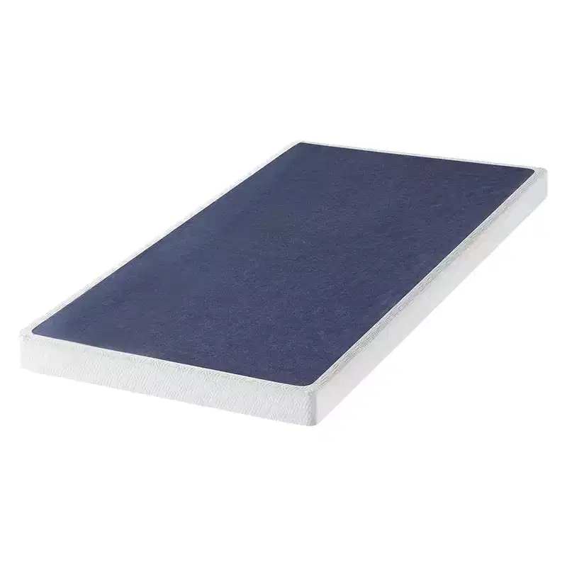 4-Inch Metal Box Spring with Sturdy Steel Frame, Twin, Blue