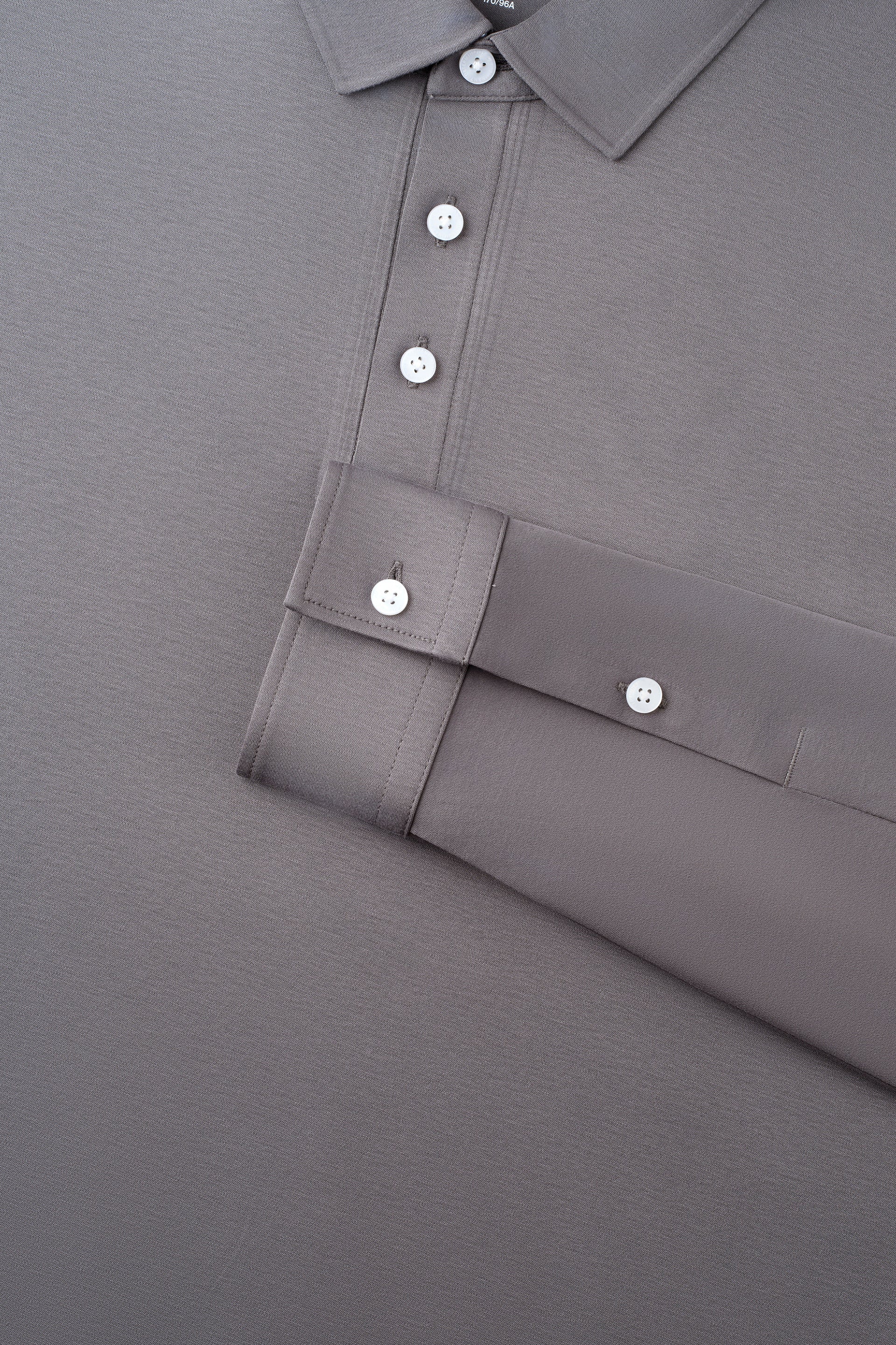 Long Sleeve Polo – Grey