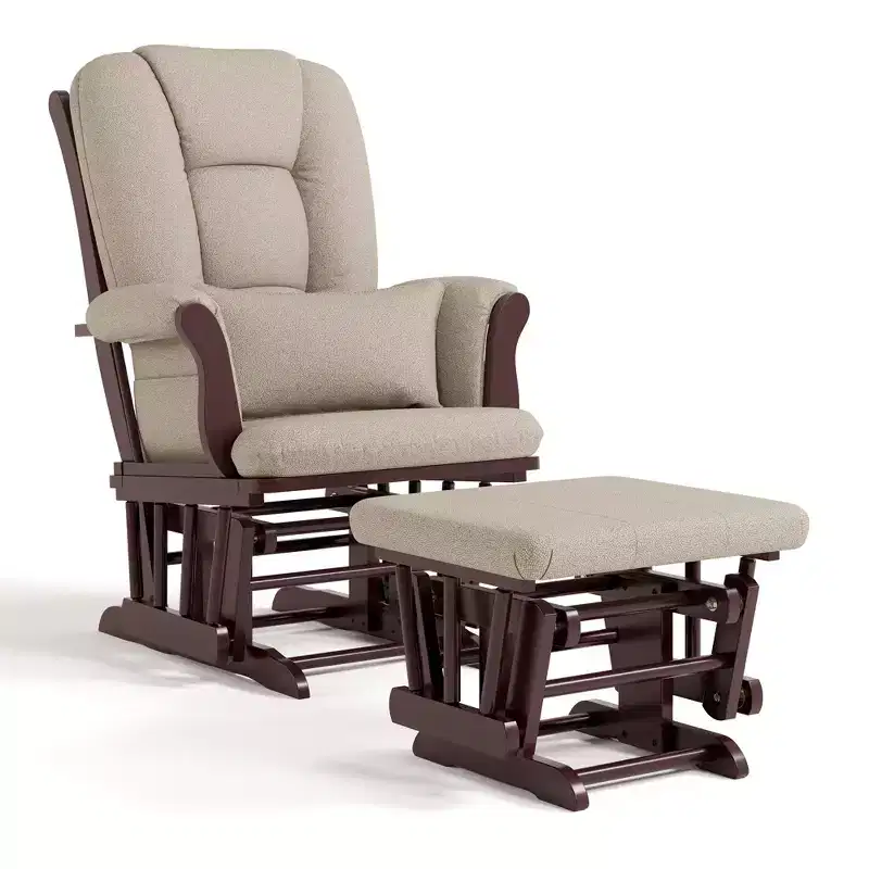 Nursery Glider Rocking Chair and Ottoman