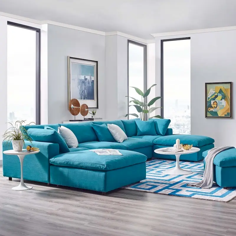 Copper Grove Hrazdan Down-filled 6-piece Sectional Sofa Set