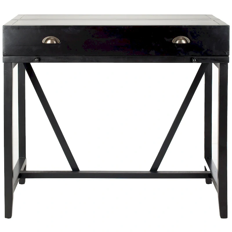 Writing Desk with Fold-Down Surface and Hidden Drawers