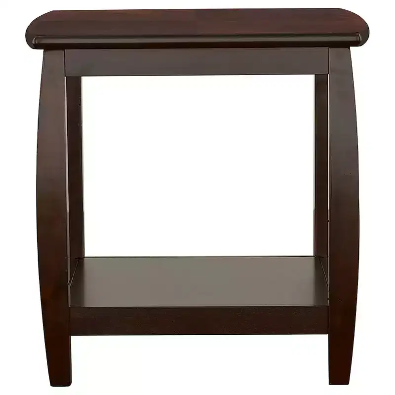 Coaster,Dixon 1-shelf Square Wood End Table Espresso