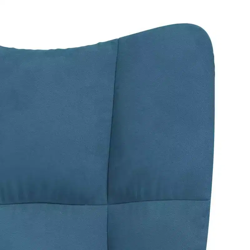 Relaxing Chair Light Gray Velvet