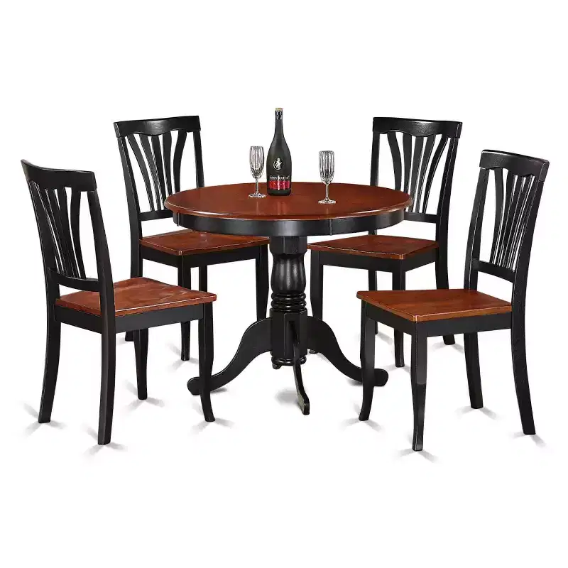HomeStock Antique Small Round Dining Table Set