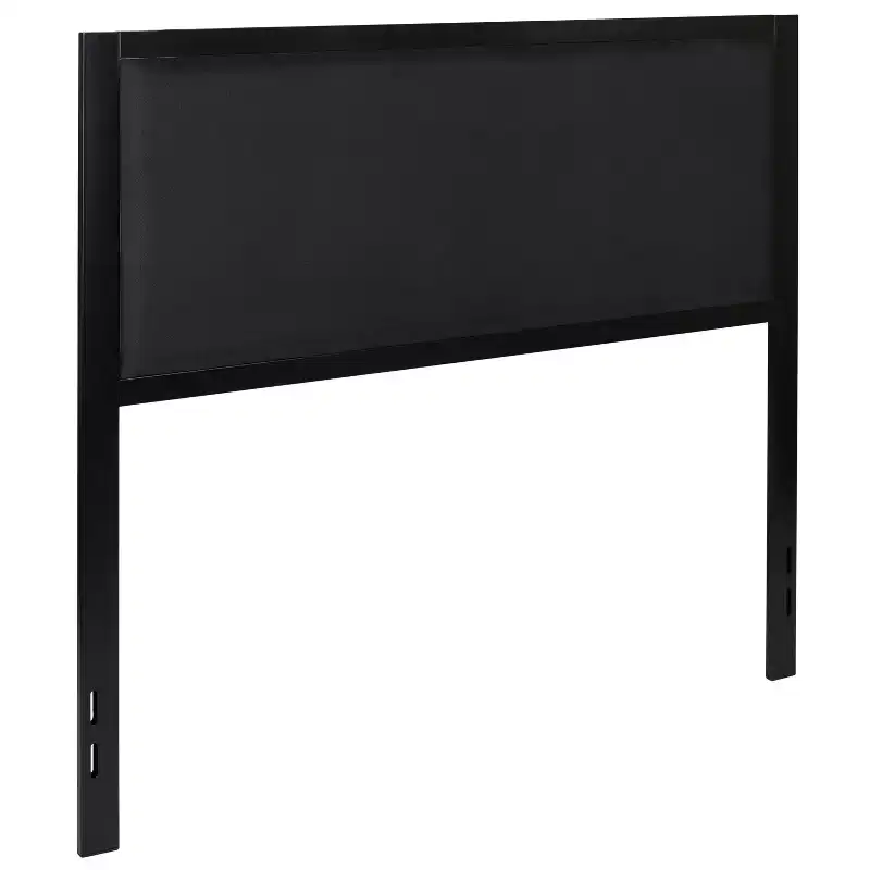 Emma and Oliver Metal Headboard - Fabric Upholstery Fits Standard Bed Frames