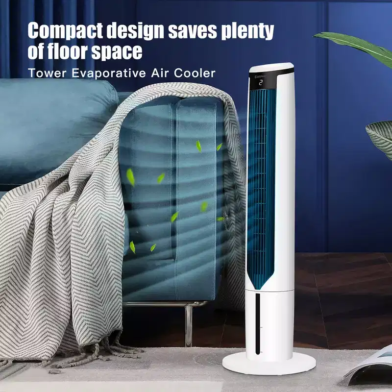 Costway 3-In-1 Evaporative Air Cooler 41'' Portable Tower Fan Humidifier