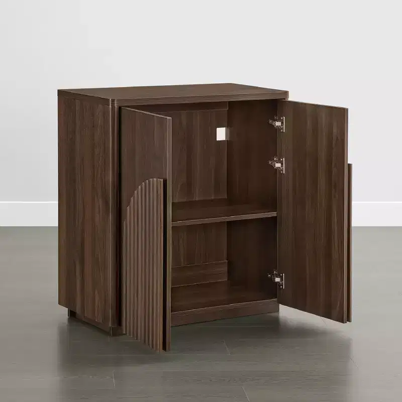 Modern Sideboard Buffet Cabinet with Wave Design