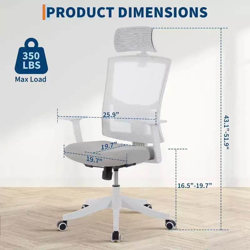 Office Chair, Desk Chair with Adjustable Chairs for