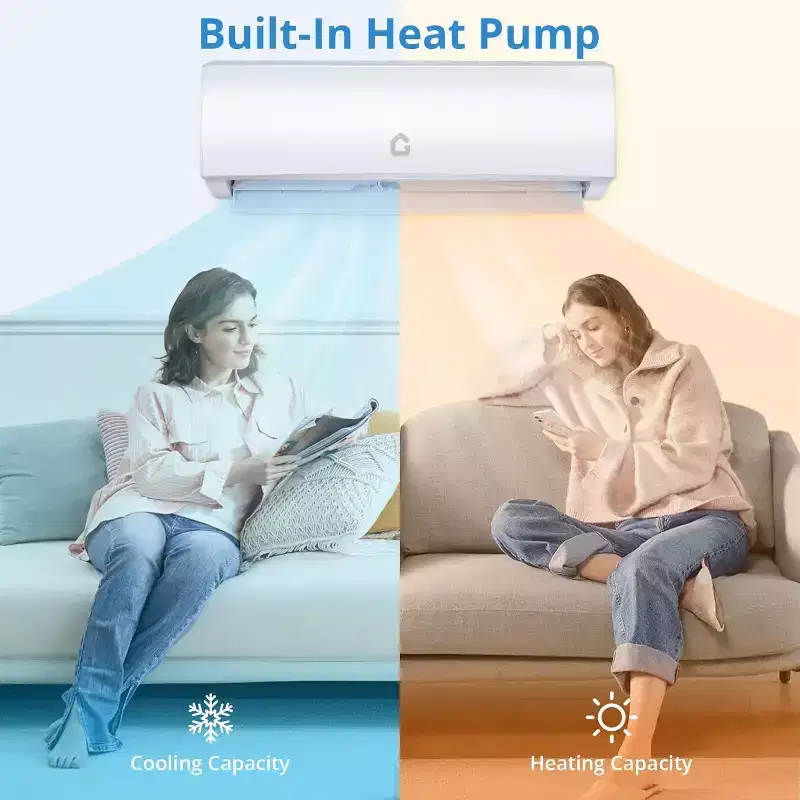 111500 BTU Mini Split AC/Heating System, 230V WIFI Enabled Energy Efficient Mini Split Unit,Wall-Mounted Split Air Conditioner,Cools Up to 750 Sq.Ft