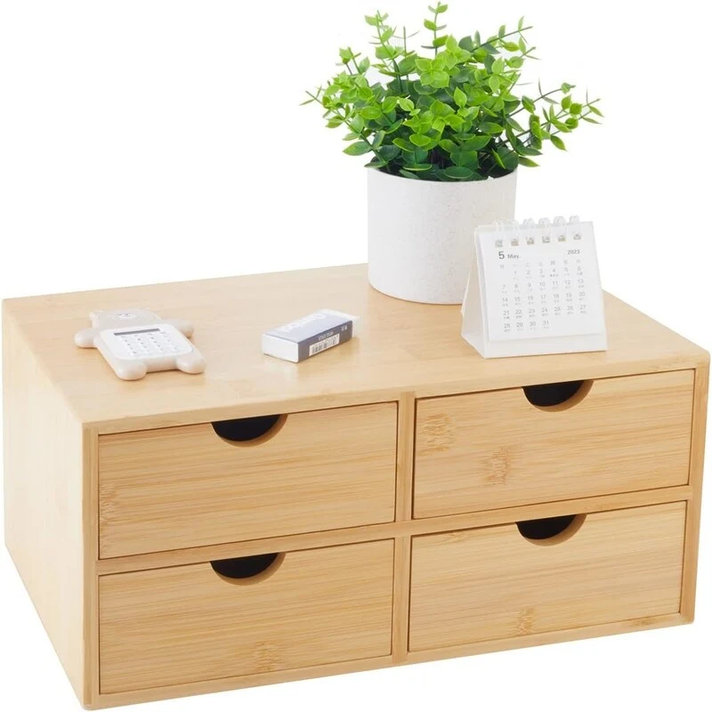 4 Drawers Makeup Storage - 13.38D x 16.5W x 7.48H