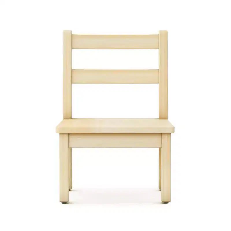 Guidecraft EdQ Hardwood Kids Chair Set of 2- Natural: Wooden Chair for Toddlers Ages 1-2 | Kids Furniture for Playroom, Preschool, Daycare Seating