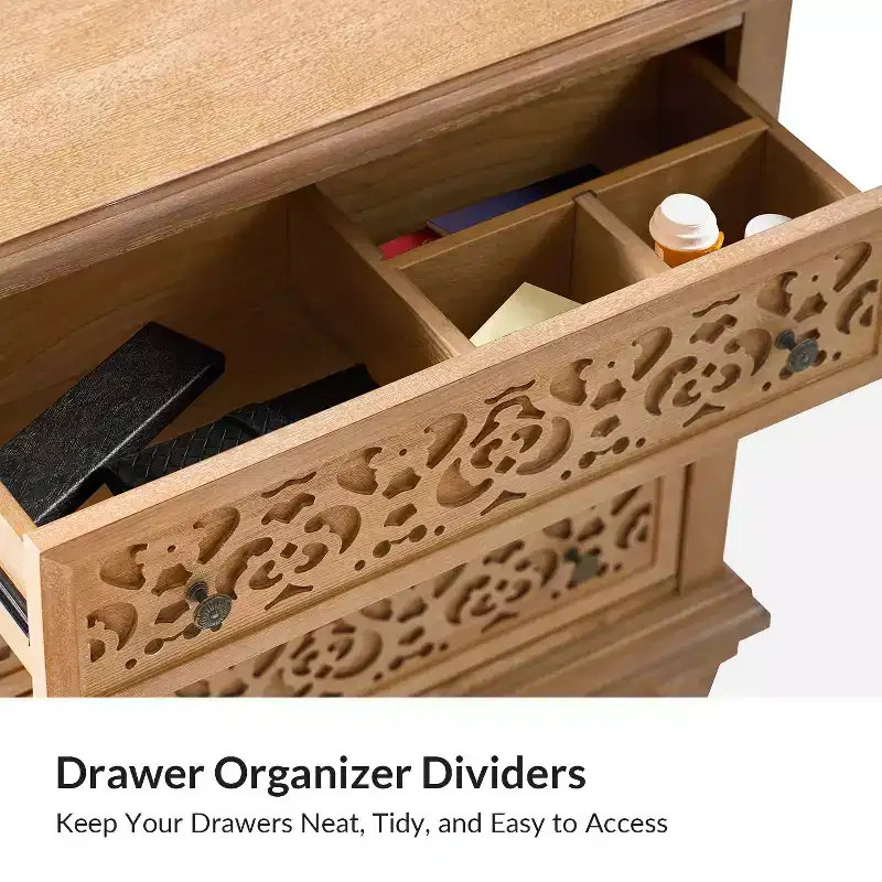 3 - Drawer end table with Built-In Outlets
