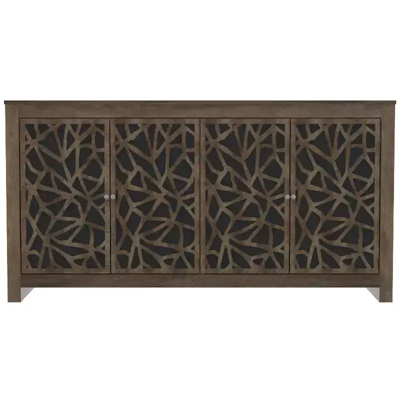 4 Door Sideboard - Knotty Oak