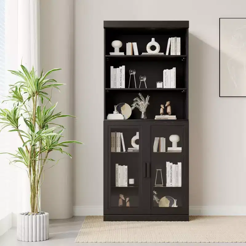Glass Door Locker | Stylish, Elegant. Large Storage Capacity, Practical And Beautiful. Keeps Home Tidy.