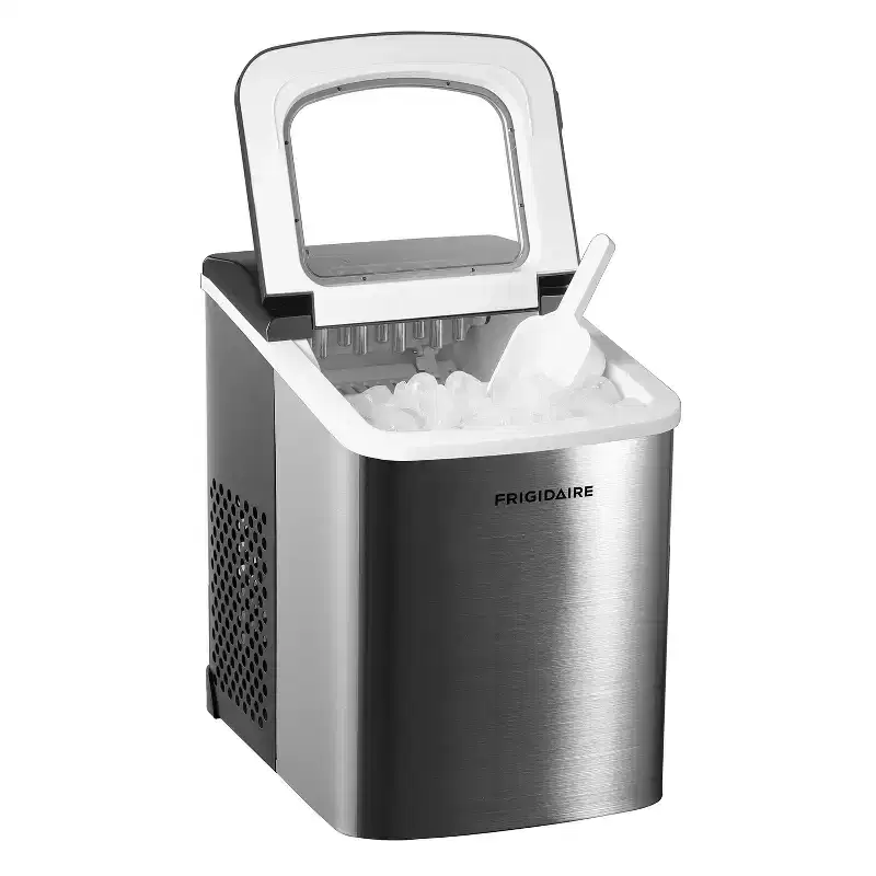 Frigidaire Countertop Ice Maker with 9-In. Bullet-Shaped Cubes, 26 Lbs per Day