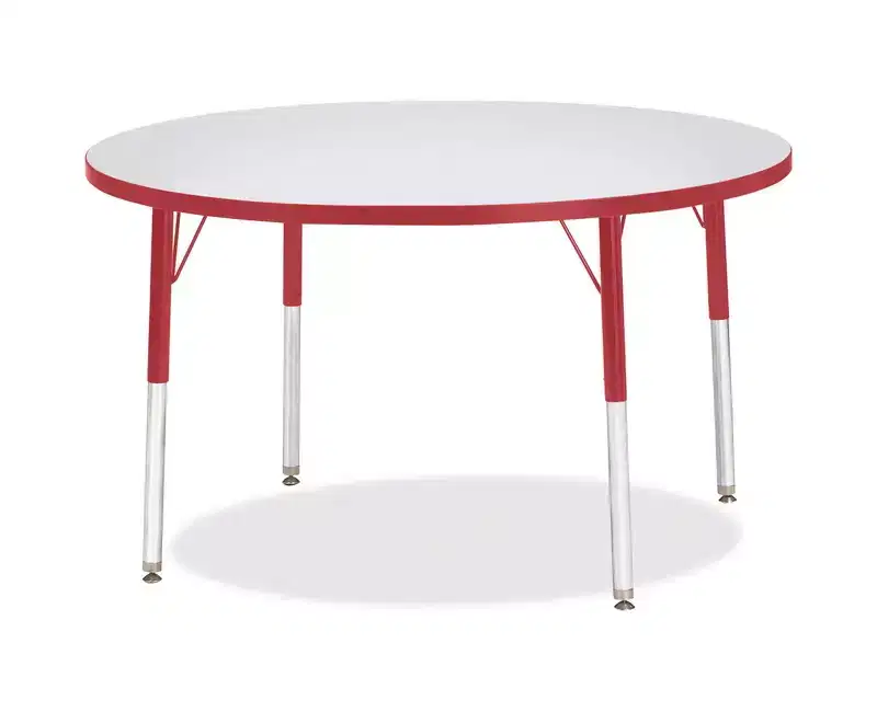 Kids Round Activity Table - 42 Inch Adjustable Height