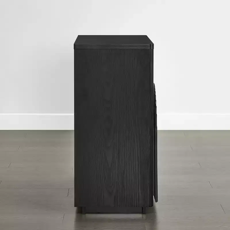 Modern Sideboard Buffet Cabinet with Wave Design