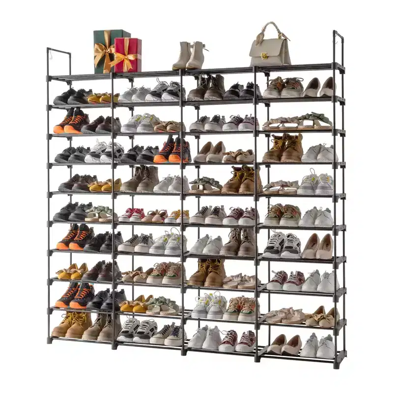 Shoe Rack 10 Tier Storage Organizer for Shoes, 72 Pairs Shoe Tower Unit Shelf Organizer for Closet