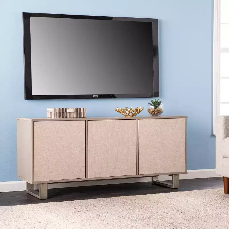 Abston 3-Door Media Console - Grey - SEI