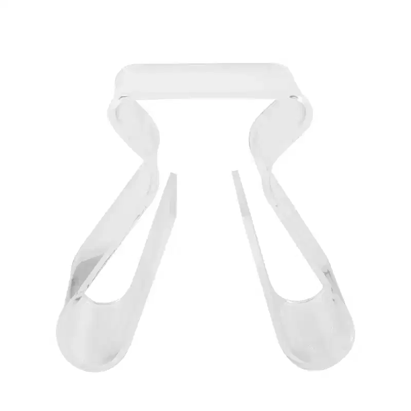Acrylic Stool and Magazine Rack, Clear