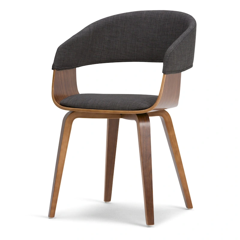 WYNDENHALL Calinda Mid Century Modern Bentwood Single Dining Chair - 20.5w x 21.7d x 30.9h